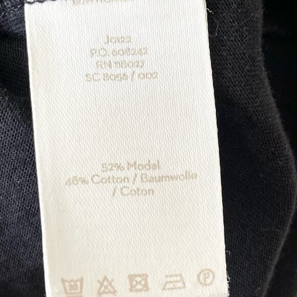 Boden Classic Jersey Dress Cup Sleeves Knee Lengthy Wom  size 4 Black - Picture 7 of 8